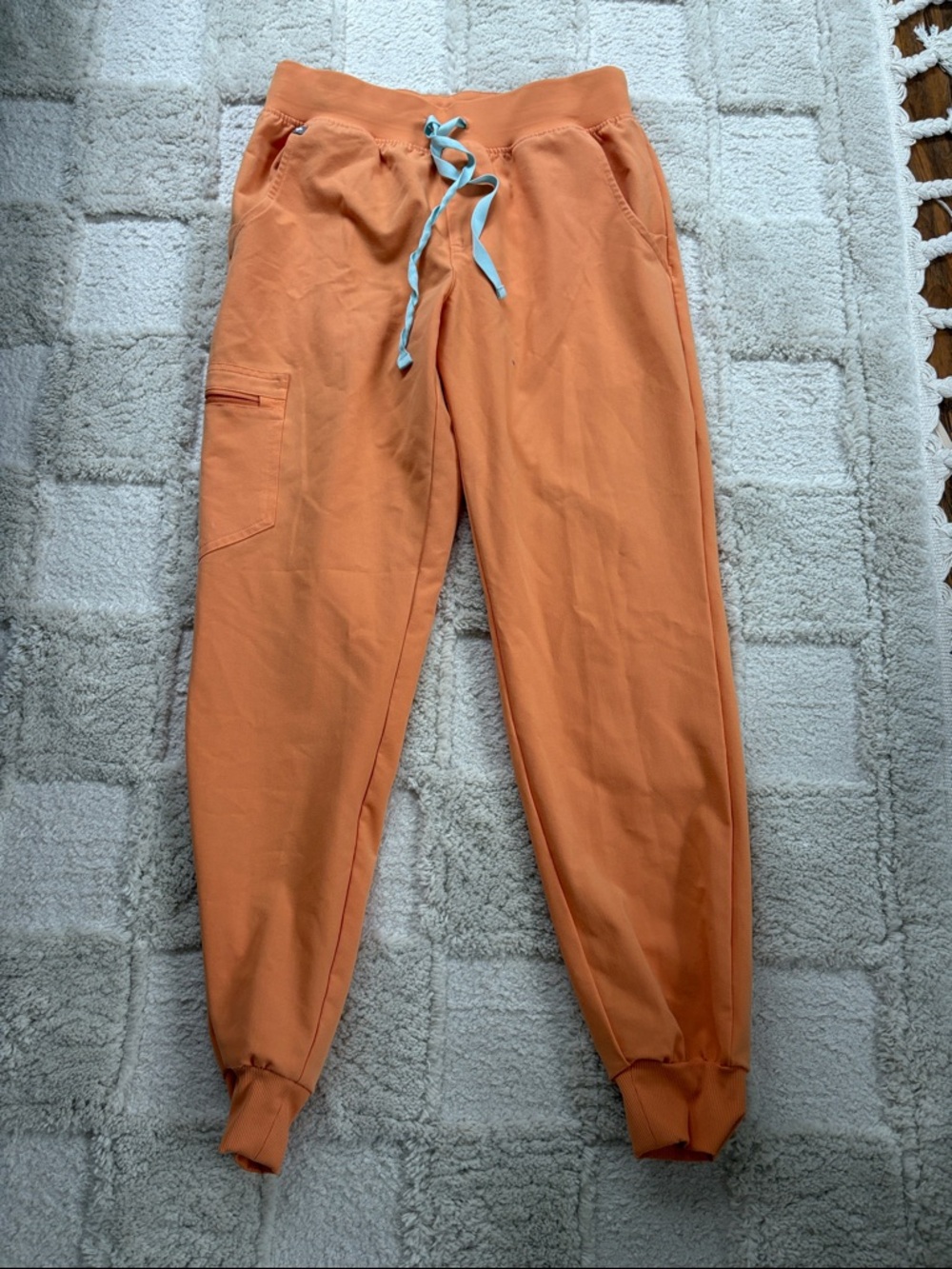 Orange Figs Drawstring Zamora Jogger Scrubs